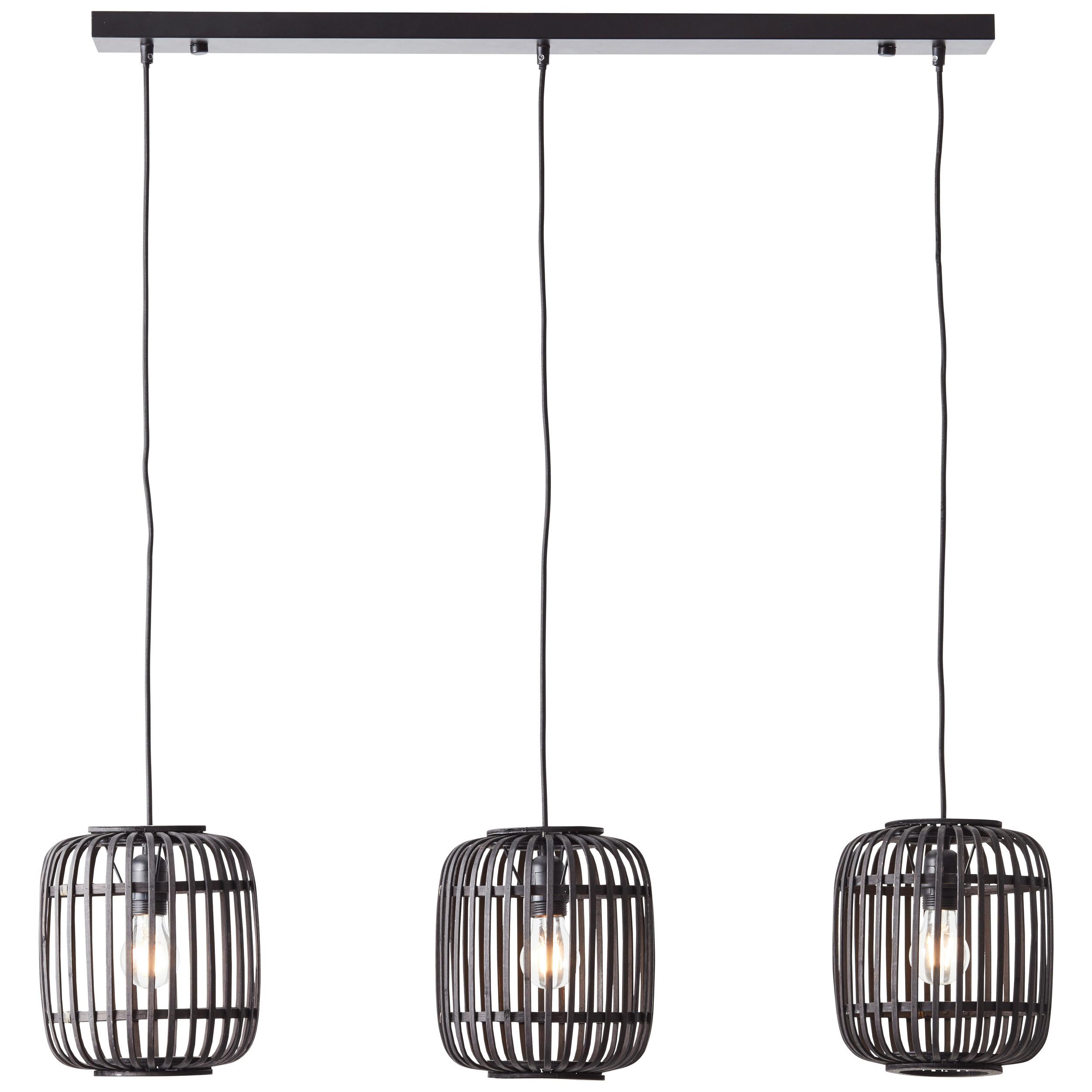 Hängeleuchte Woodrow H: 125 cm 3-Flammig,schirme In Käfigform