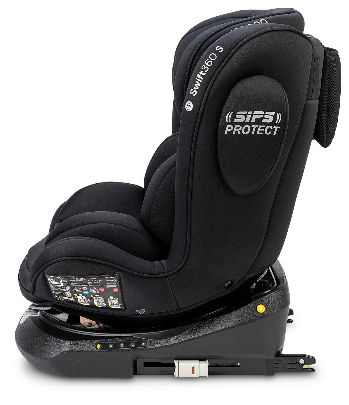 Reboarder-kindersitz Swift360s - Schwarz, Basics, Kunststoff/Textil (44/60/50cm) - Osann