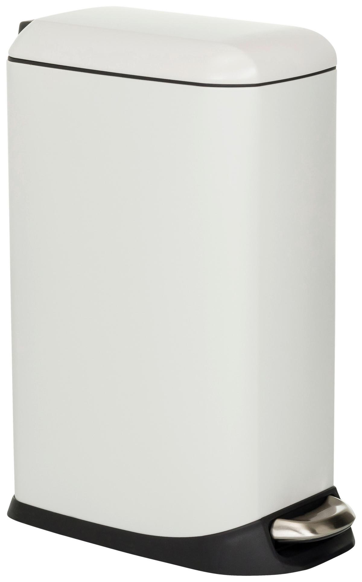 Abfallsammler Clean Slim Schwarz B: 34 cm - Schwarz/Weiß, MODERN, Metall (34/56/22cm) - MID.YOU