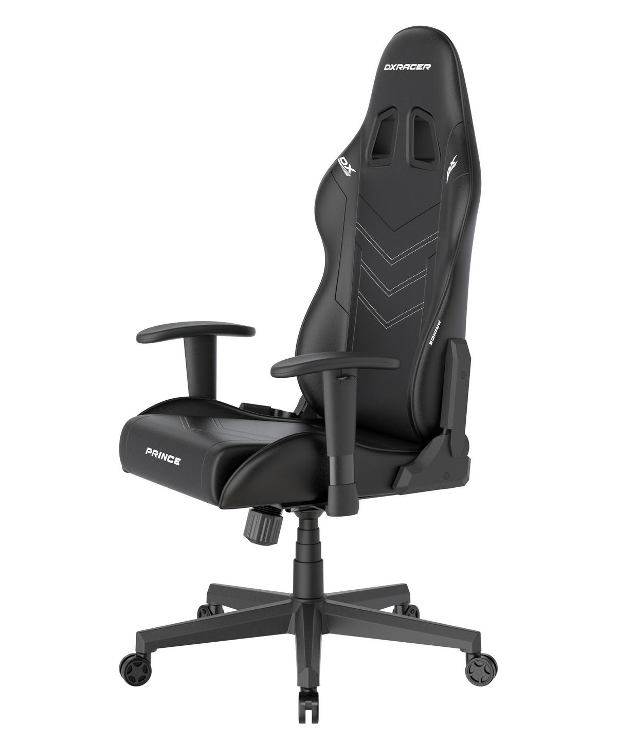 Gamingstuhl Prince Schwarz B: 70cm - Schwarz/Weiß, KONVENTIONELL, Kunststoff/Textil (70/132/70cm) - Dxracer