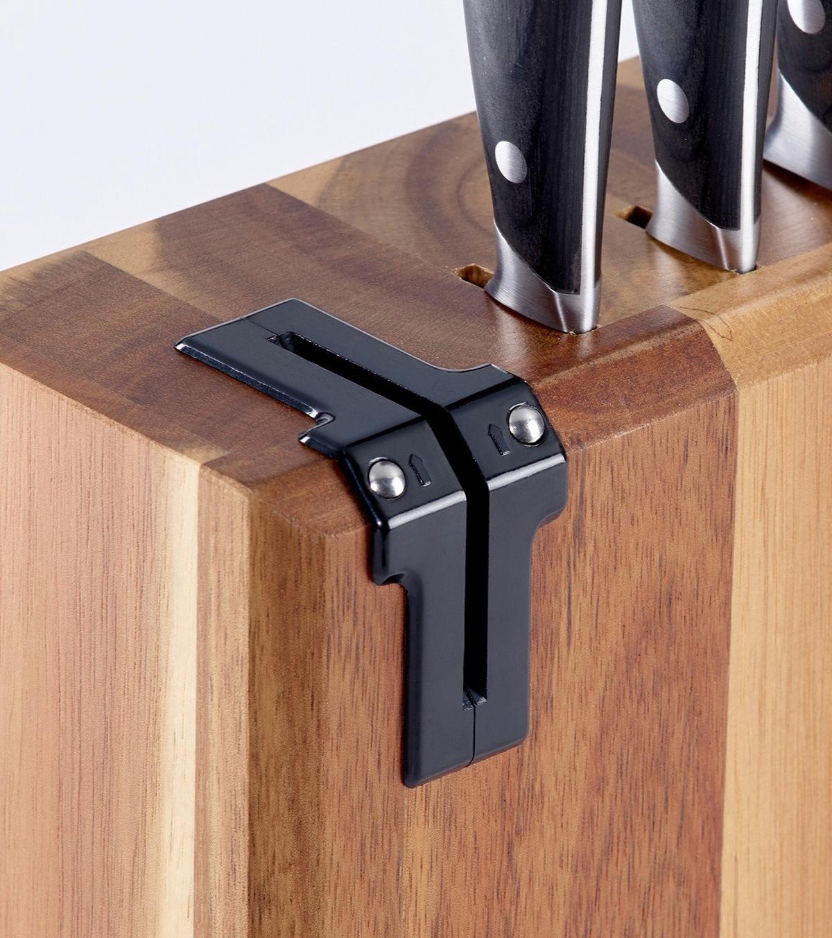 Messerset Echtwerk Edelstahl, 6-Teilig. - Edelstahlfarben/Schwarz, Basics, Metall (24,5/9,5/36,4cm) - Echtwerk
