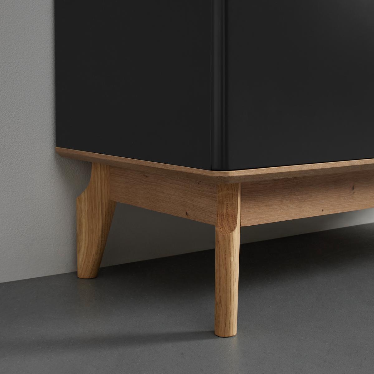 Komoda FOSCO - šedá/barvy dubu, Moderní, dřevo (160/80/40cm) - Bessagi Home