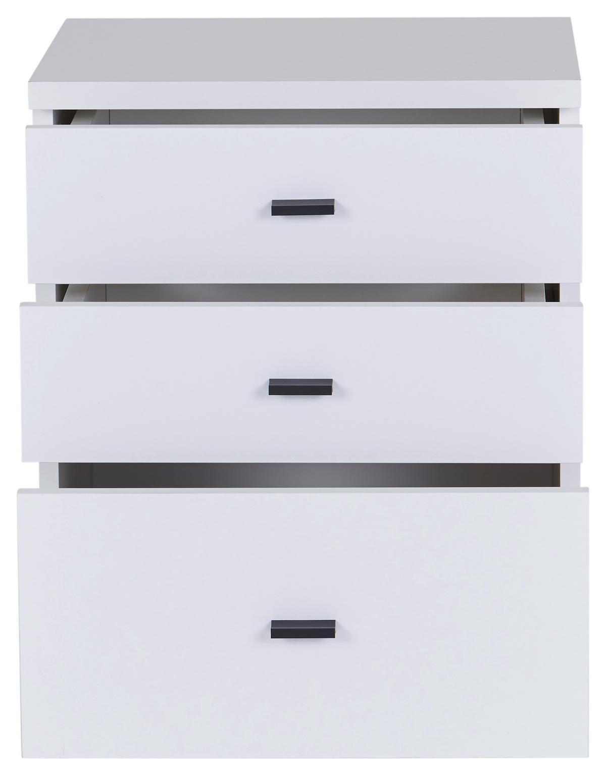 Rollcontainer Weiß 4 You New 2 YUK 13 43x53x40 cm - Weiß, MODERN, Holzwerkstoff (43/53/40cm)