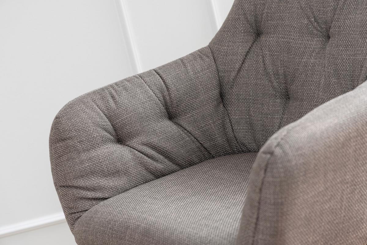 Sessel Felda - Hellgrau/Schwarz, Design, Textil (70,5/87/67,5cm) - Livetastic
