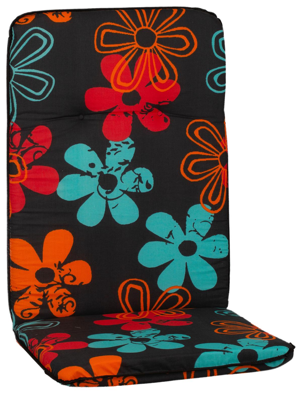 Niederlehner Wendeauflage Bali 96x47 cm Grau/Orange - Orange/Grau, Basics, Textil (96/47/5cm) - Beo