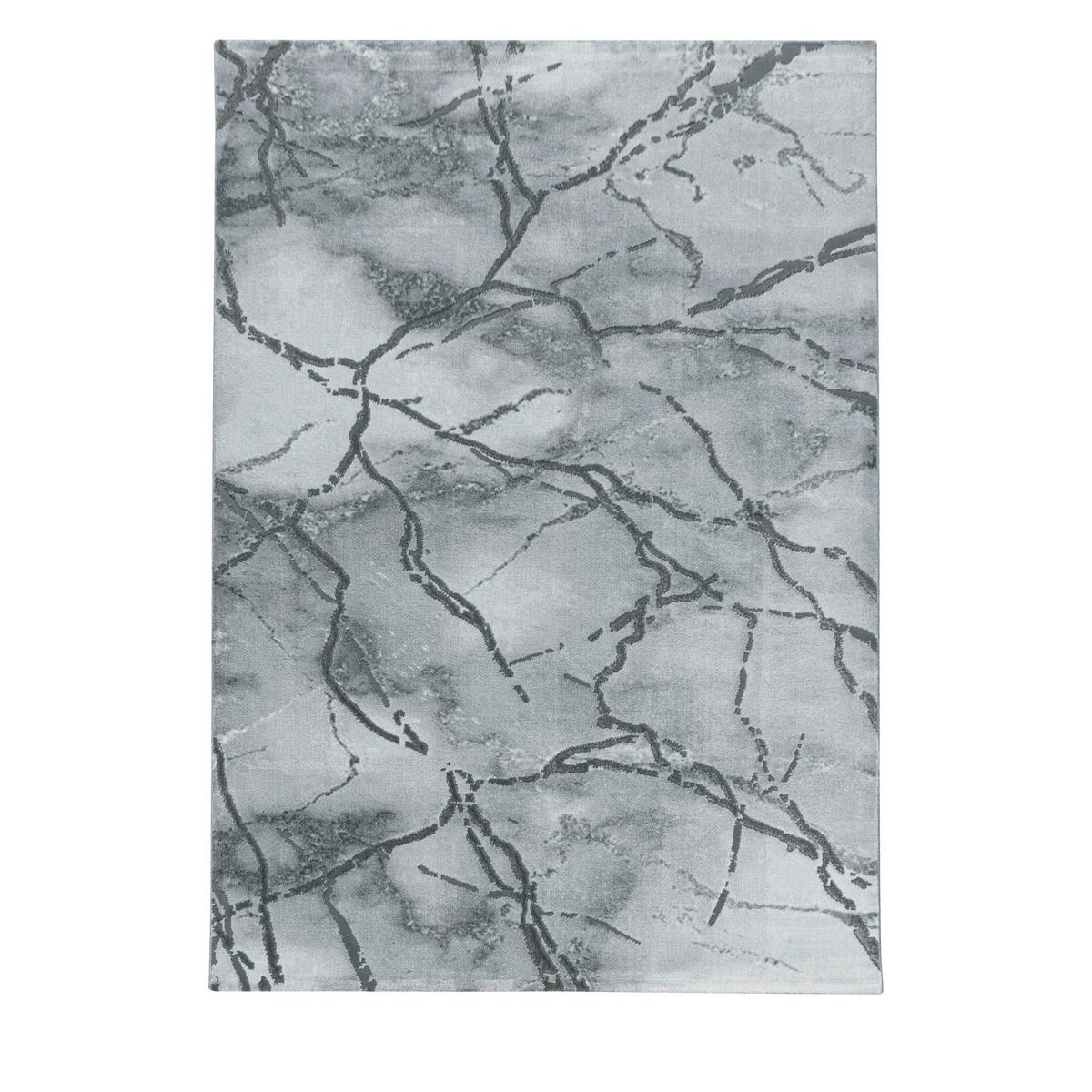 Teppich Läufer Silberfarben Naxos 80x250 Cm - Silberfarben, Design, Textil (80/250cm)
