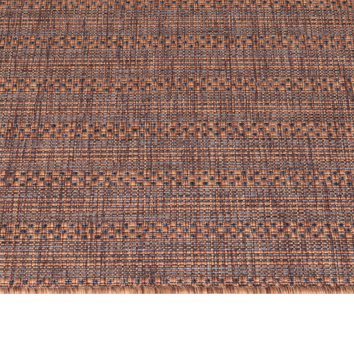 Outdoorteppich Zagora - Schwarz/Braun, Basics, Textil (160/230cm) - Novel