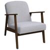Sessel Retro - Dunkelbraun/Silberfarben, Natur, Holz/Textil (63/78/78cm) - Livetastic