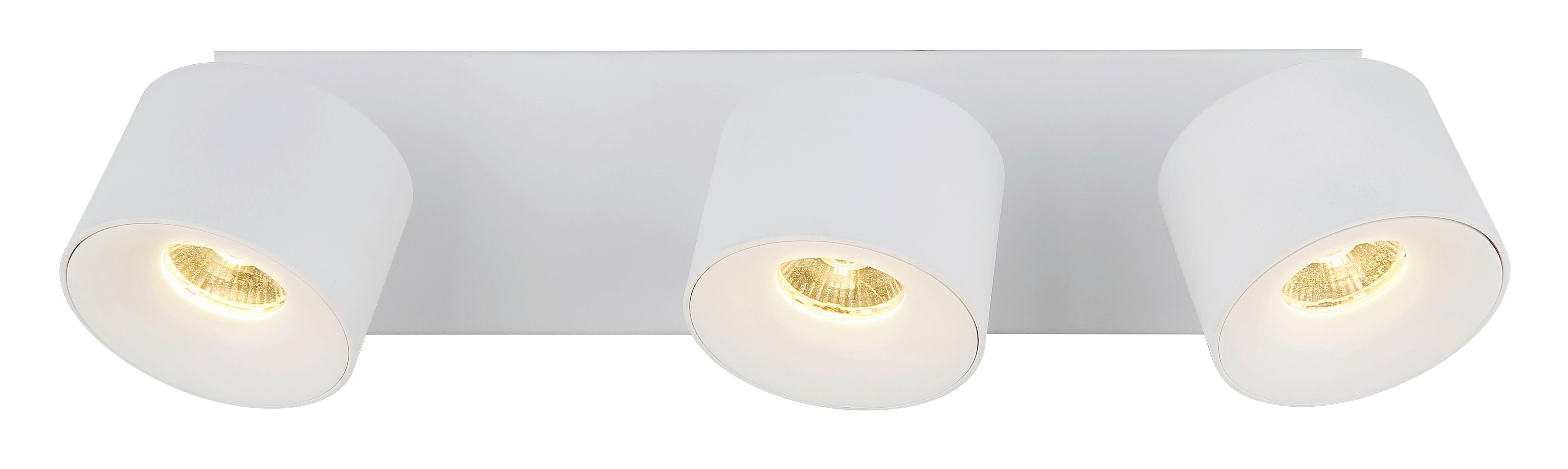 LED-Strahler 56961-3w - Transparent/Weiß, Design, Kunststoff/Metall (33/7,2/12cm) - Globo