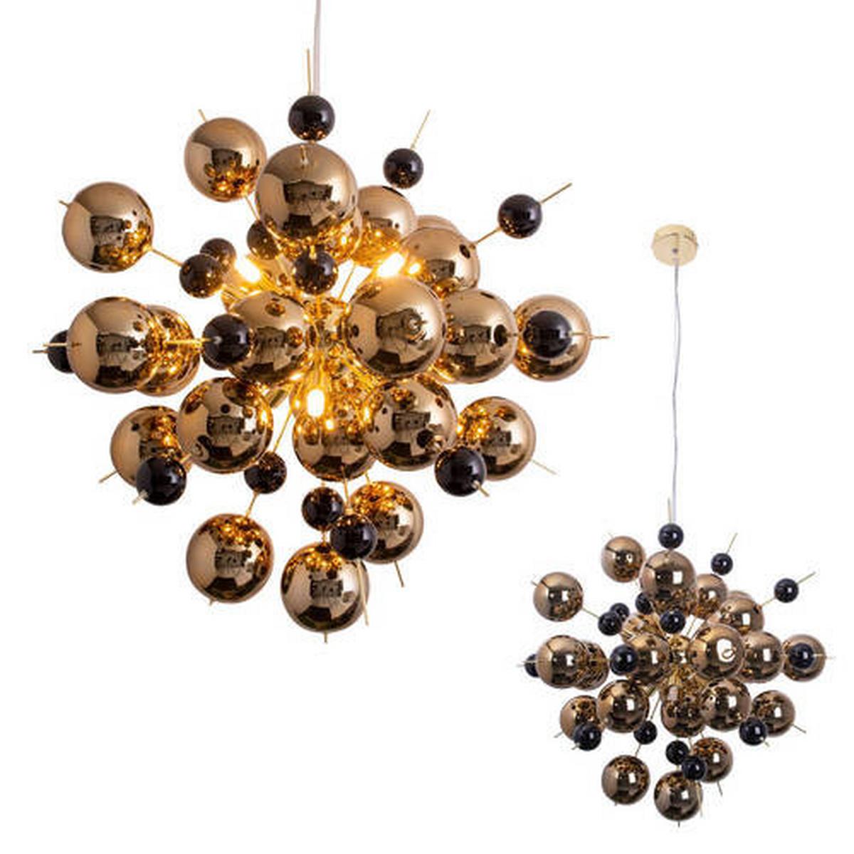 Led-hängeleuchte 7026458 - Goldfarben, LIFESTYLE, Metall (65/150cm) - Näve