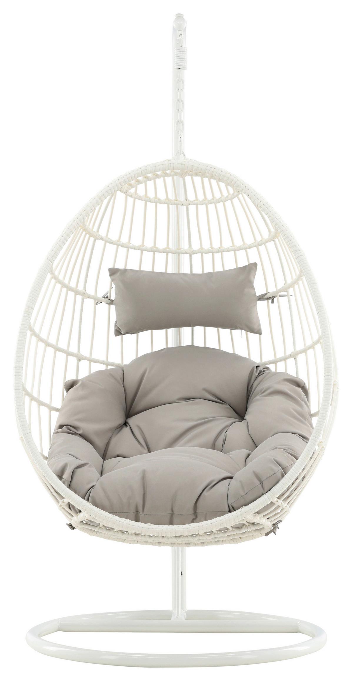 HÄNGESESSEL VIGA - Weiß, KONVENTIONELL, Holz (95/196/95cm) - Gardenson