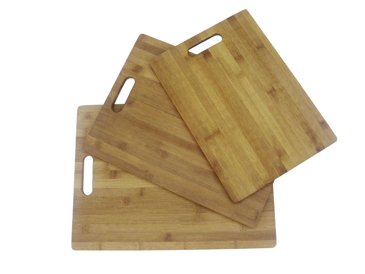 Schneidebrett Aus Bambus Davis S L/B: ca. 34/24 cm - Naturfarben, KONVENTIONELL, Holz (34/24/1,2cm) - James Wood