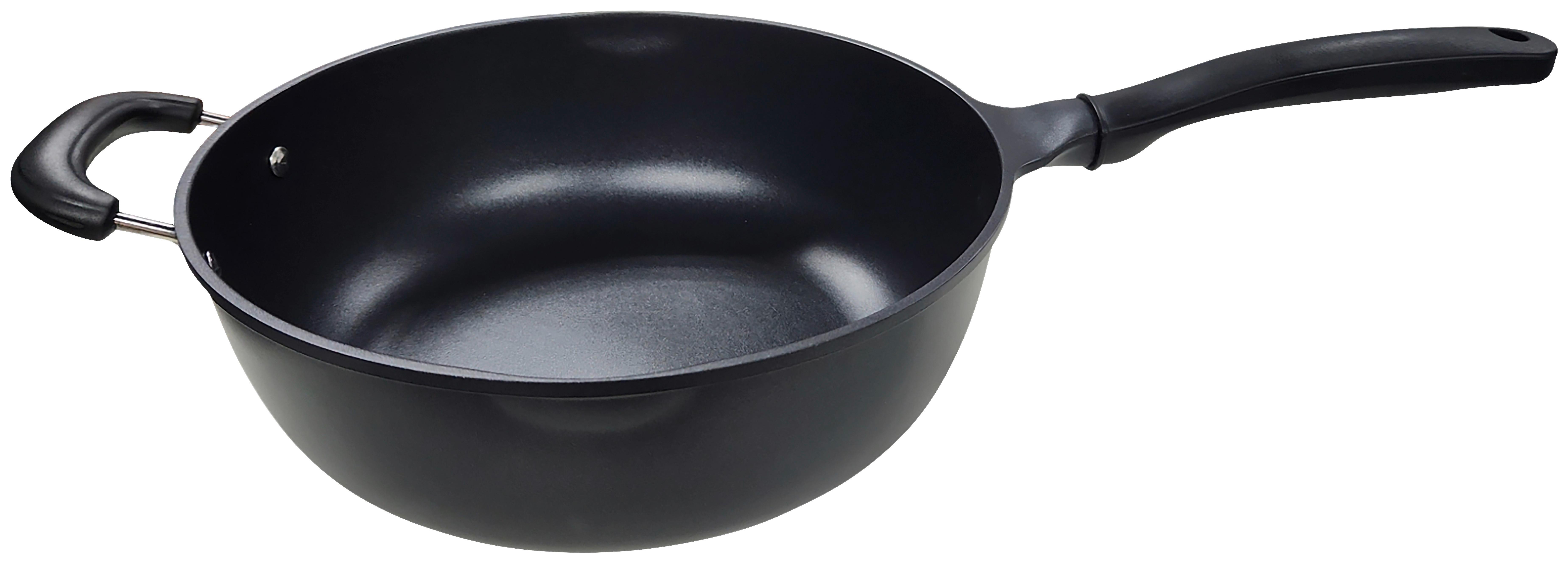 Wokserpenyő Wanda Kb. 5l - fekete, Lifestyle, műanyag/fém (28/9,7cm) - James Wood