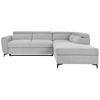 Ecksofa Lapis Hellgrau S: 255/217 Cm - Hellgrau/Schwarz, KONVENTIONELL, Textil (255/217cm) - MID.YOU