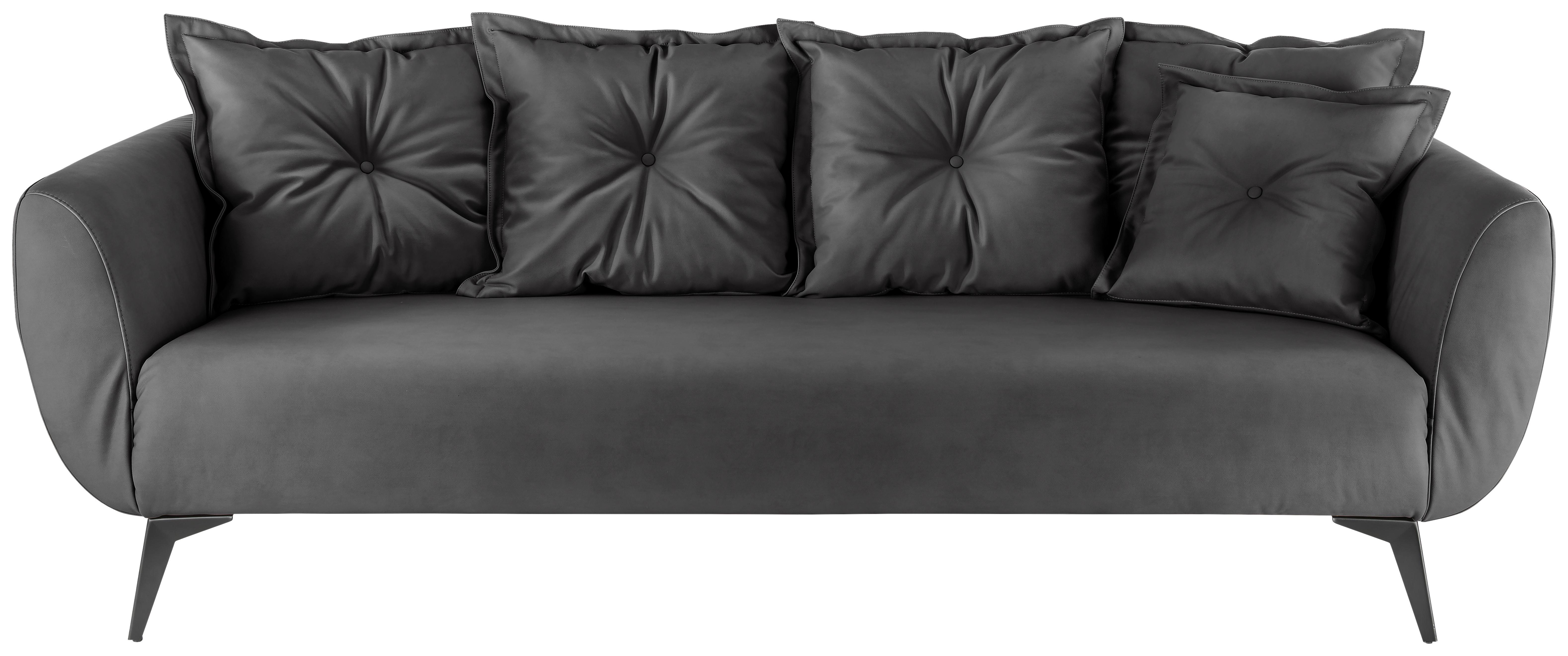 3-Sitzer-Sofa Baggio Schwarz B: 236 cm - Schwarz, MODERN, Textil (236/94/103cm) - Livetastic