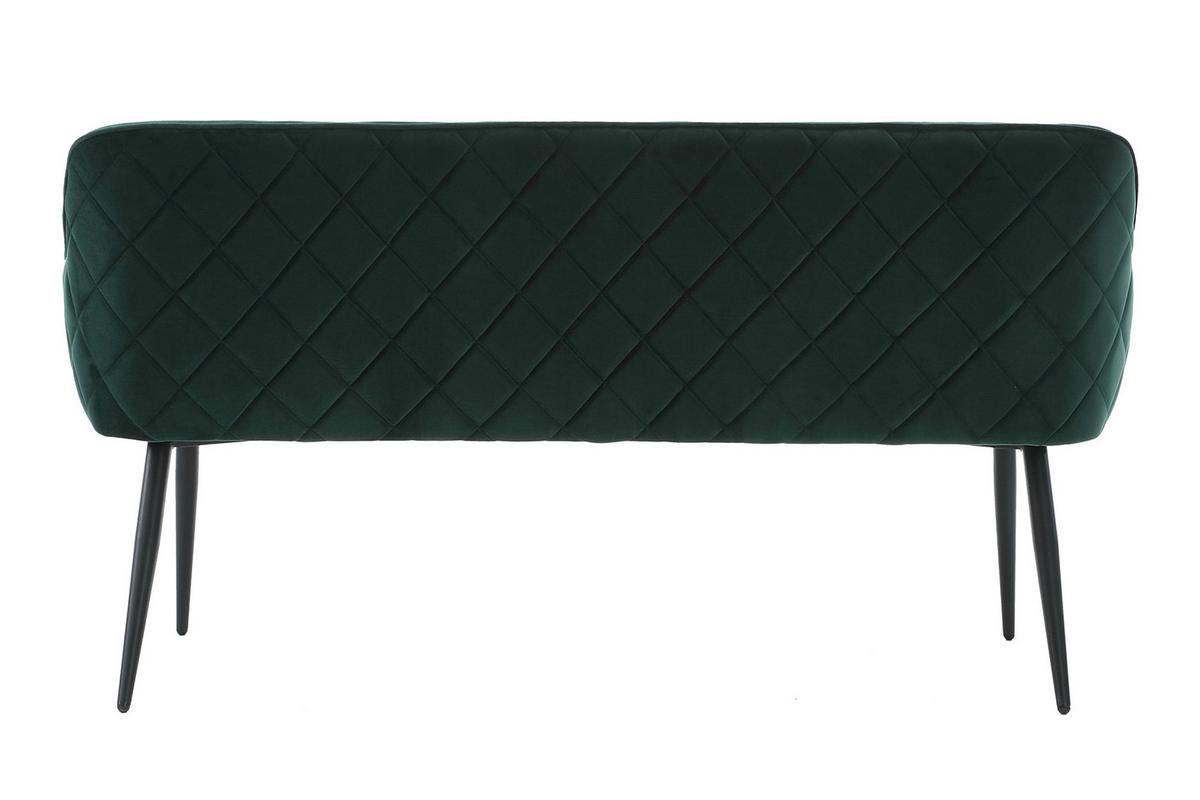 Sitzbank Waldgrün B: 160 Cm - Waldgrün/Schwarz, MODERN, Textil (160/85/61cm) - Livetastic