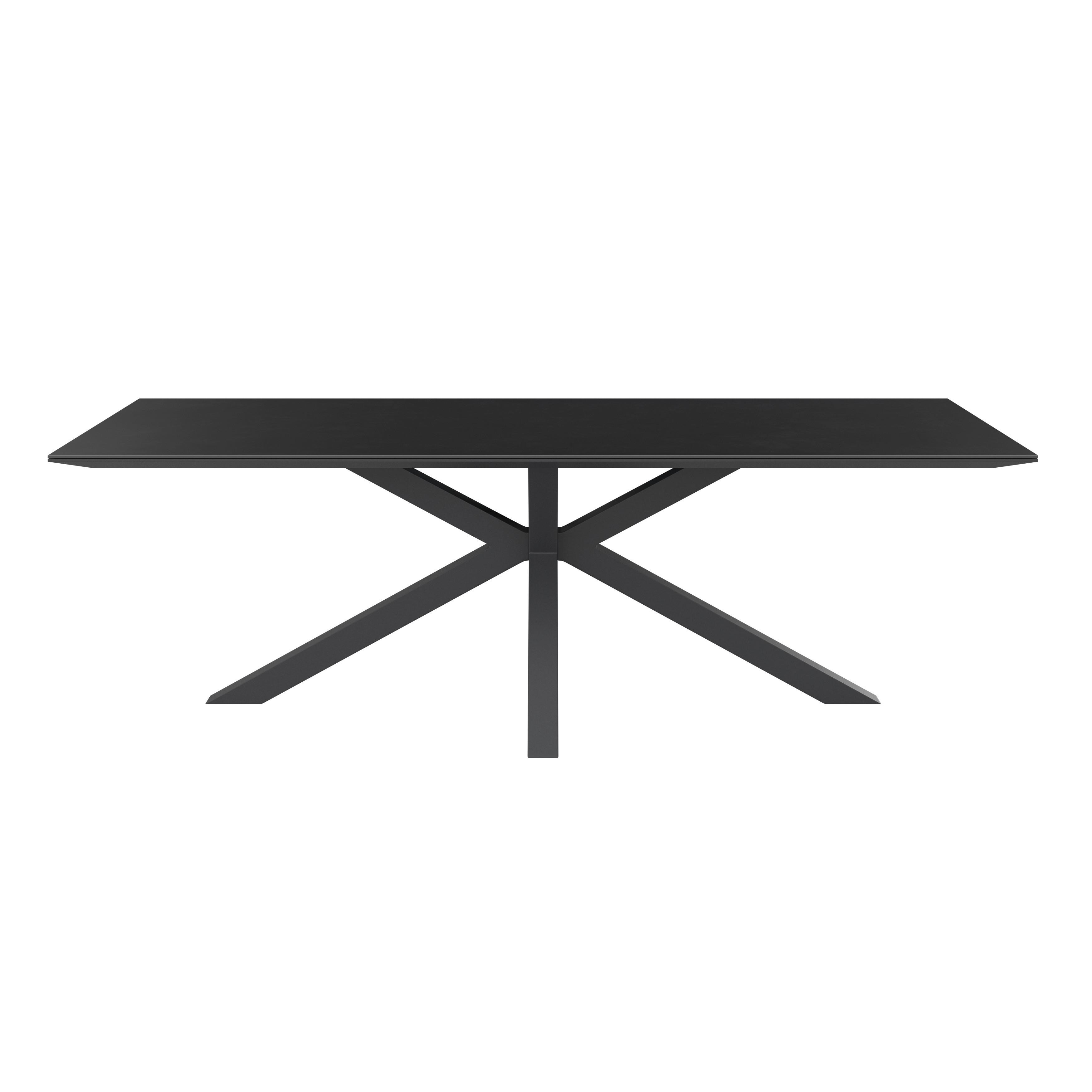 ZAHRADNÍ STŮL MARBELLA - antracitová, Moderní, kov/sklo (240/100/75cm) - Mömax