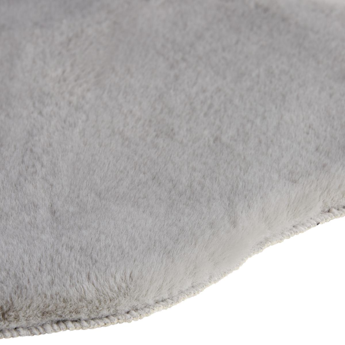UMĚLÁ KOŽEŠINA Marlene, 90/60cm, šedá - šedá, kožešina/textil (90/60cm) - Modern Living