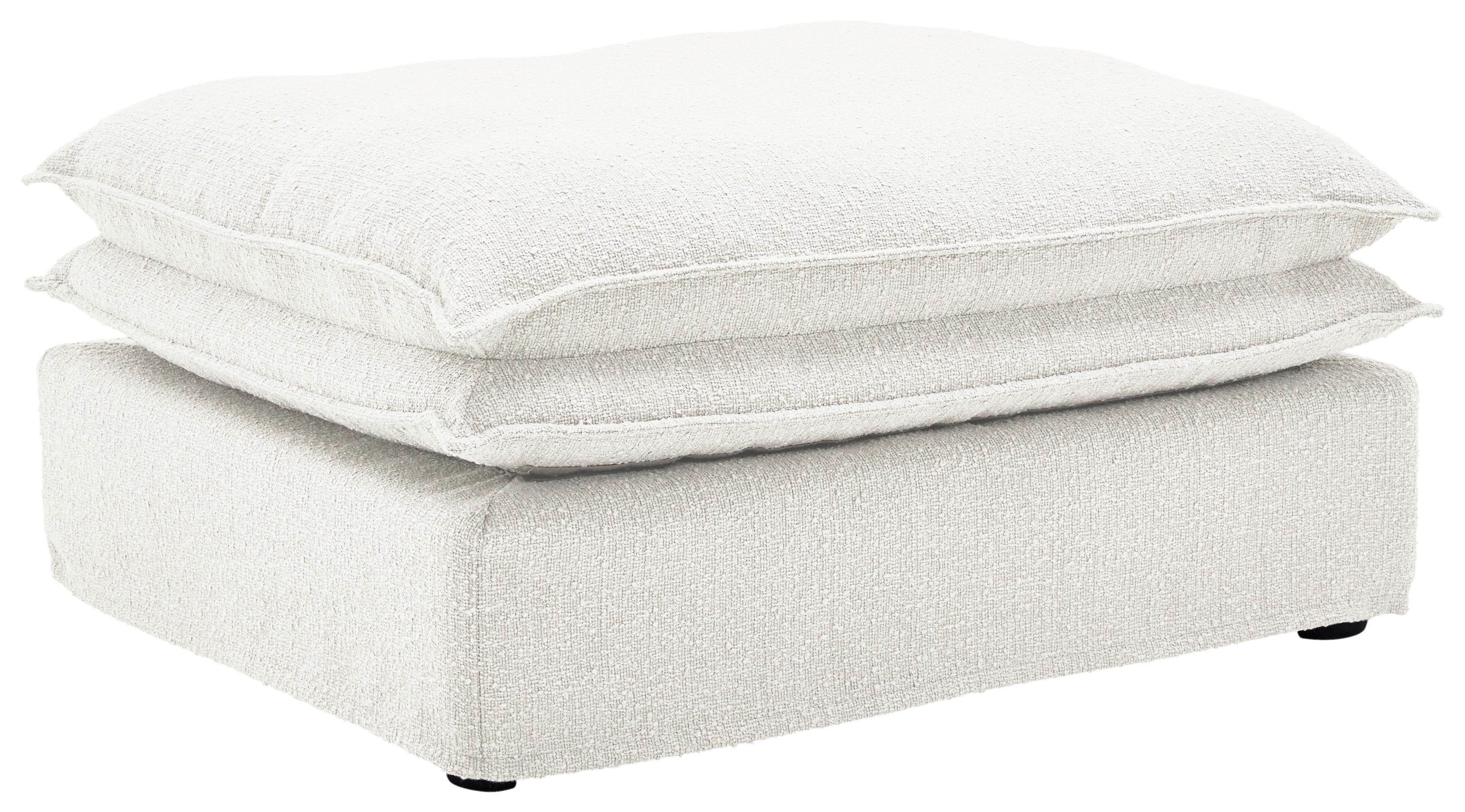 Hocker Aurora - Schwarz/Weiß, Trend, Textil (90/46/105cm) - Livetastic