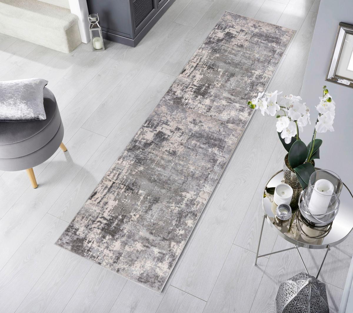 Teppich Grau B: 300 cm - Grau, Basics, Textil (300/80cm)