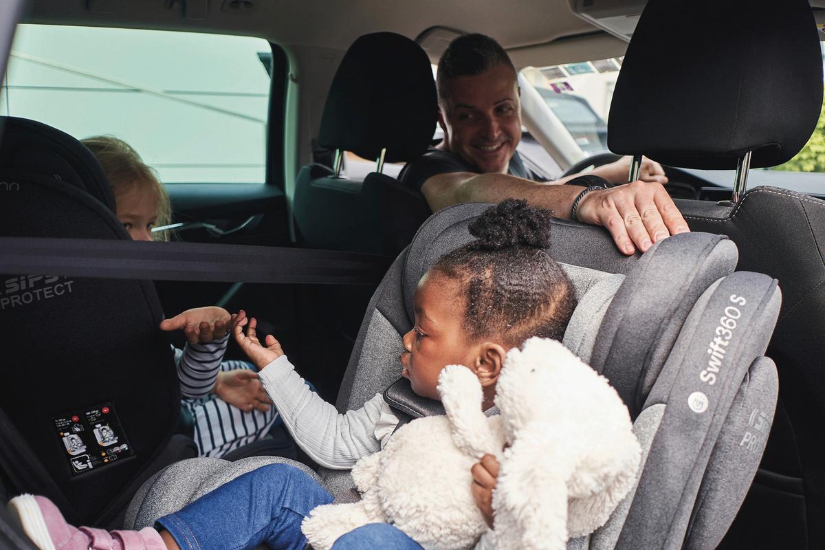 Reboarder-kindersitz Swift360s - Schwarz, Basics, Kunststoff/Textil (44/60/50cm) - Osann