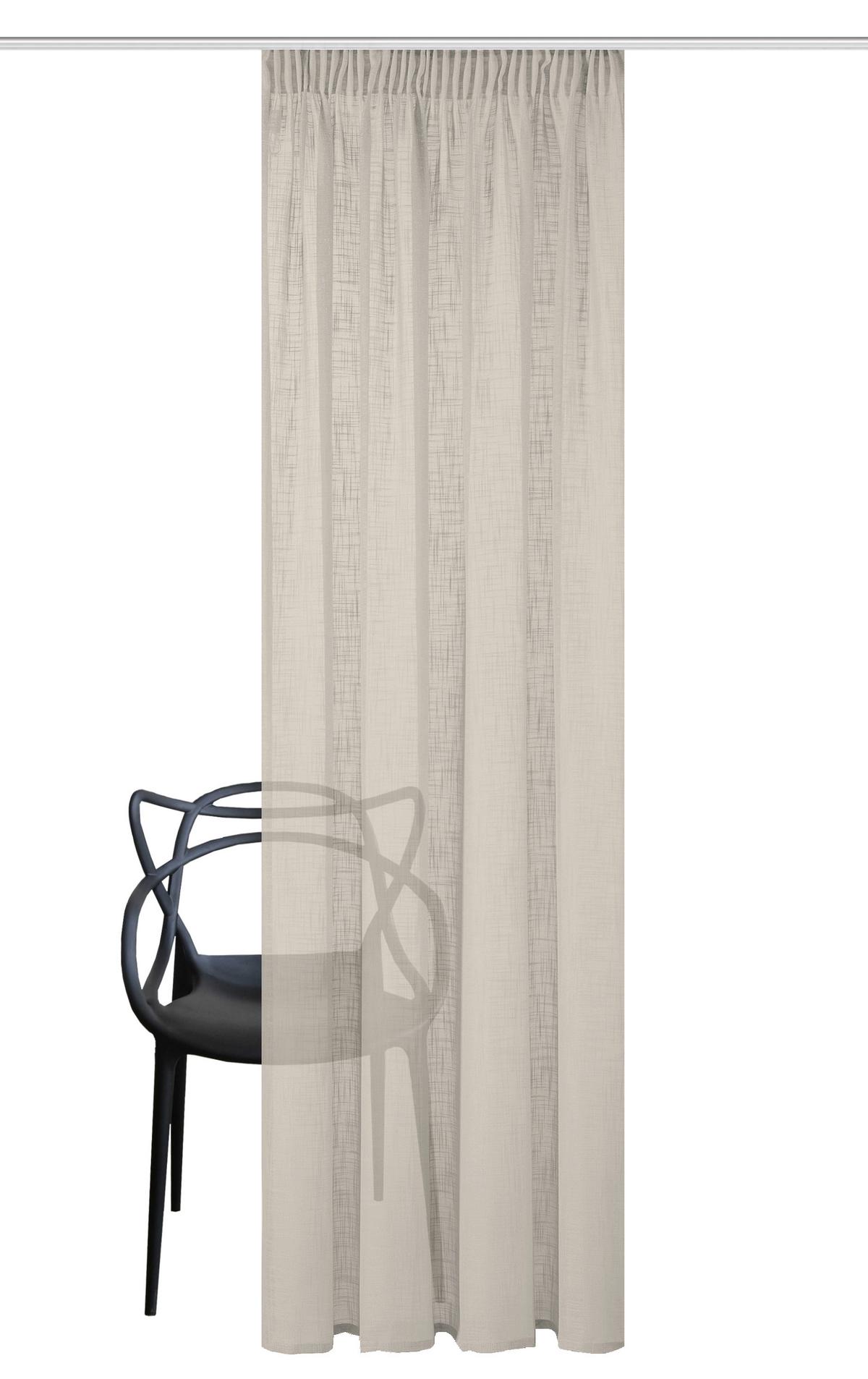 Fertigvorhang Softy - Taupe, Basics, Textil (140/245cm)