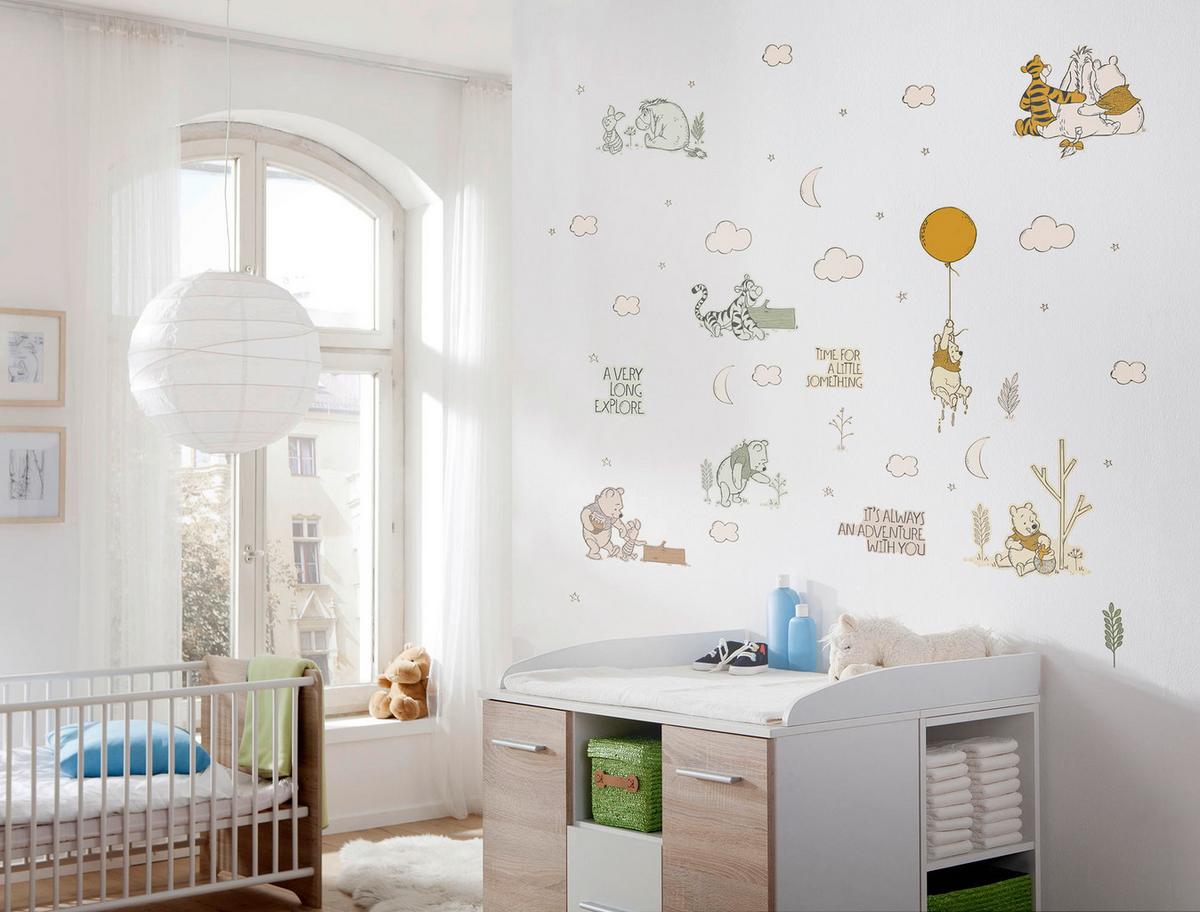 Wandtattoo Winnies Woodland - Multicolor, Basics, Kunststoff (50/70cm) - Komar