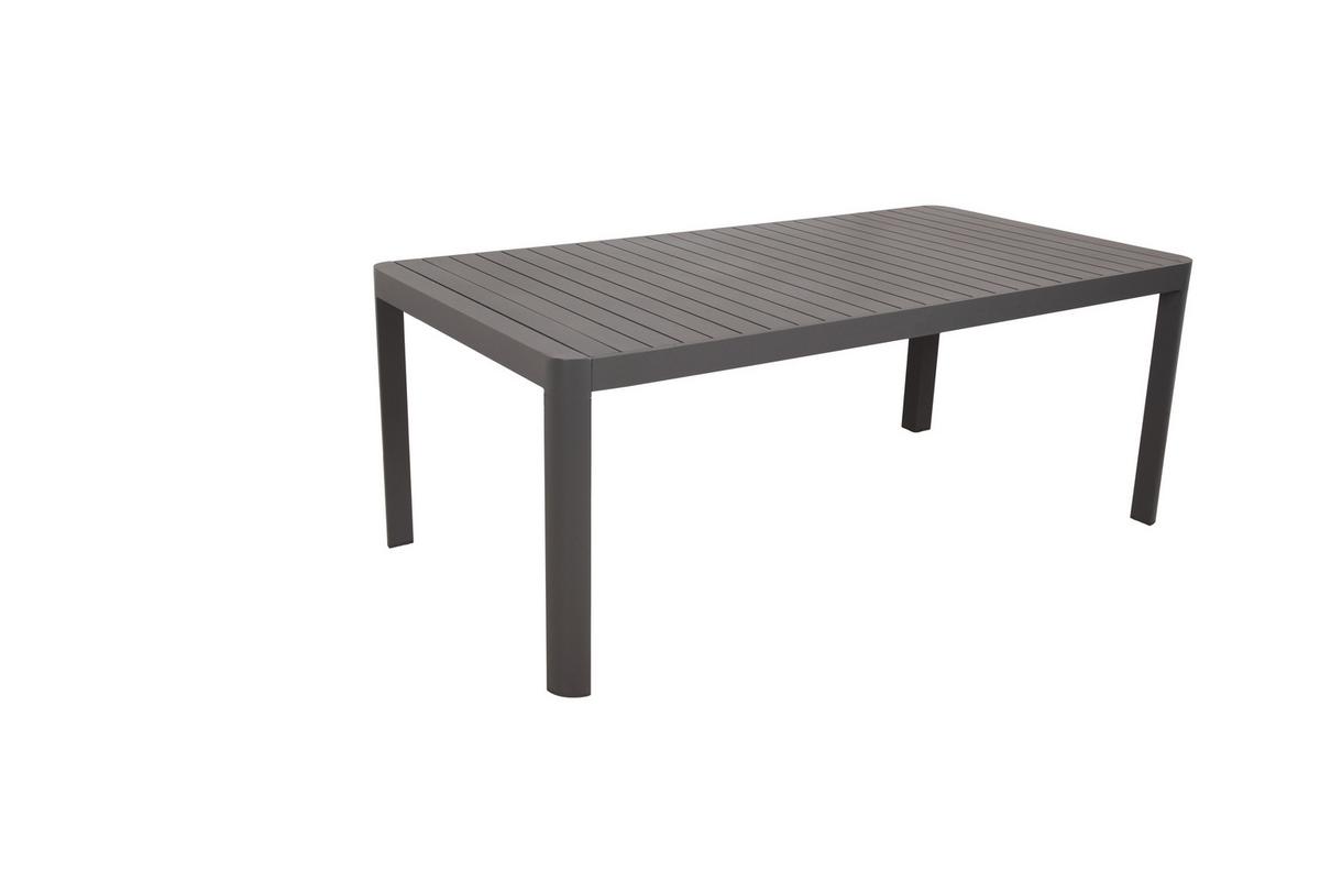 Gartentisch Amira - Anthrazit, Basics, Metall (195/100/75cm) - Gardenson