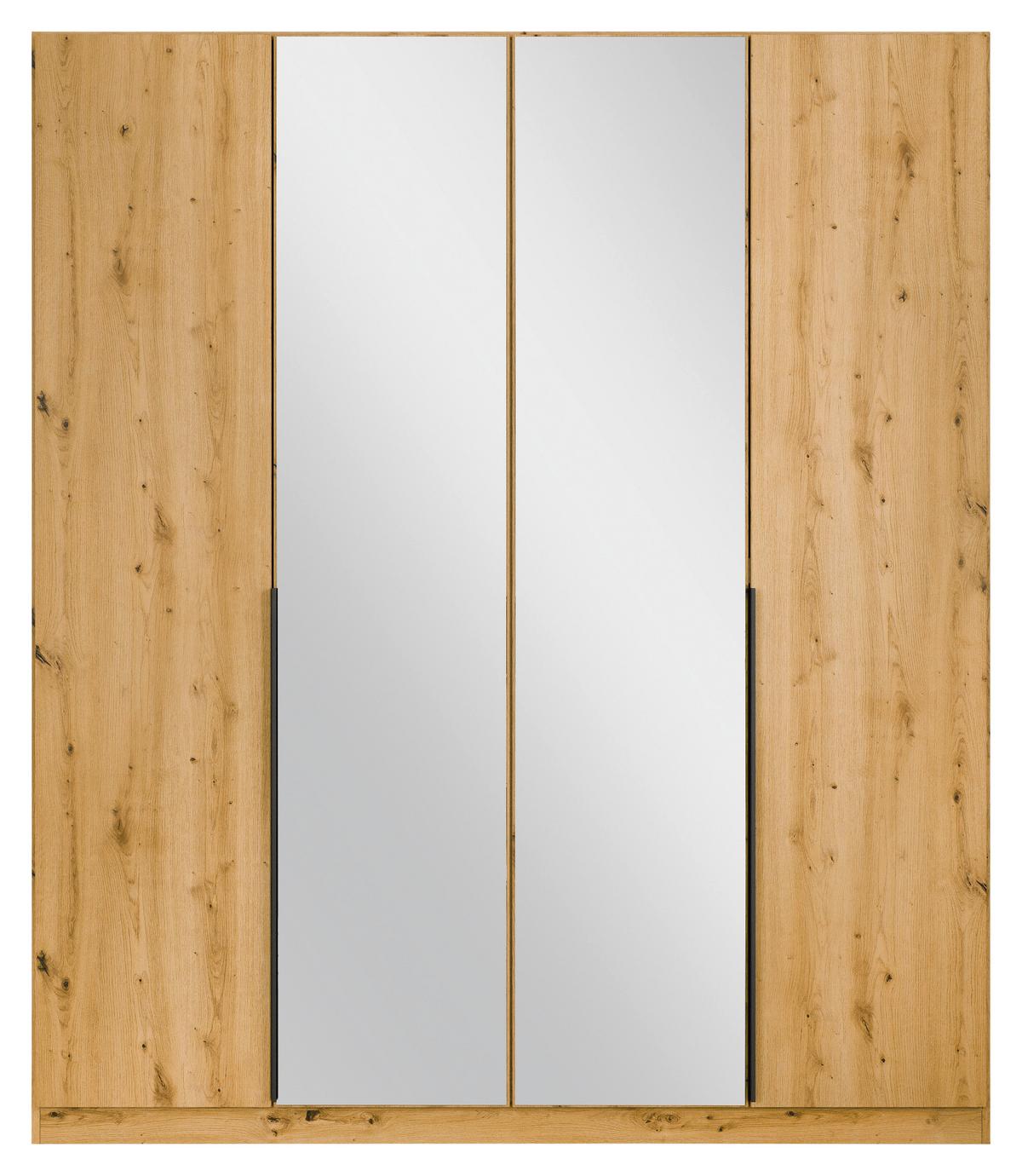 Drehtürenschrank Skyla Eiche Artisan B: 181 cm - Eiche Artisan, MODERN, Holzwerkstoff (181/210/54cm) - Rauch Möbel