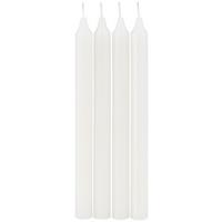 Kerze Ranja Weiß DxH: 2,5x2,5 cm - Gelb/Weiß, KONVENTIONELL, Naturmaterialien/Papier (2,5/25cm) - Ondega