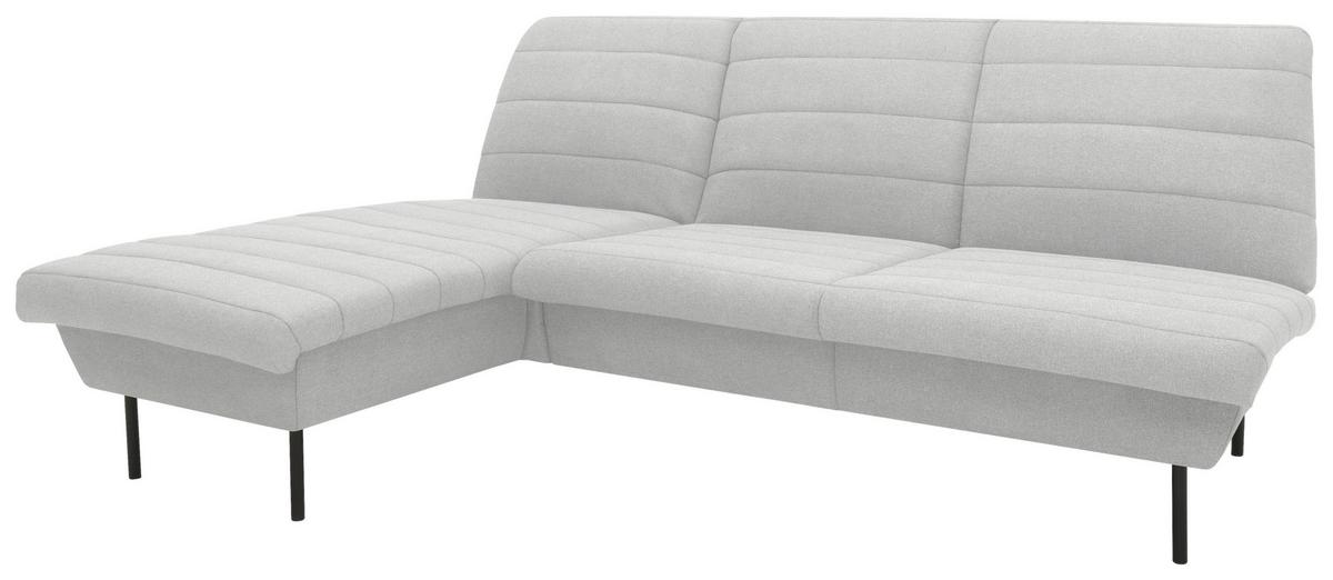 Ecksofa Looks Ix - Silberfarben/Schwarz, Design, Textil (168/214cm) - LOOKS by W.Joop