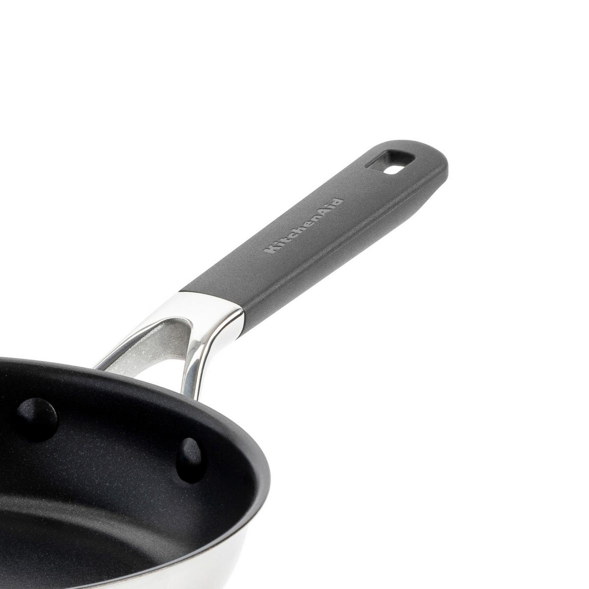 Bratpfanne Classic Stainless Silberfarben D: 20 Cm - Silberfarben, Basics, Kunststoff/Metall (20cm) - Kitchenaid