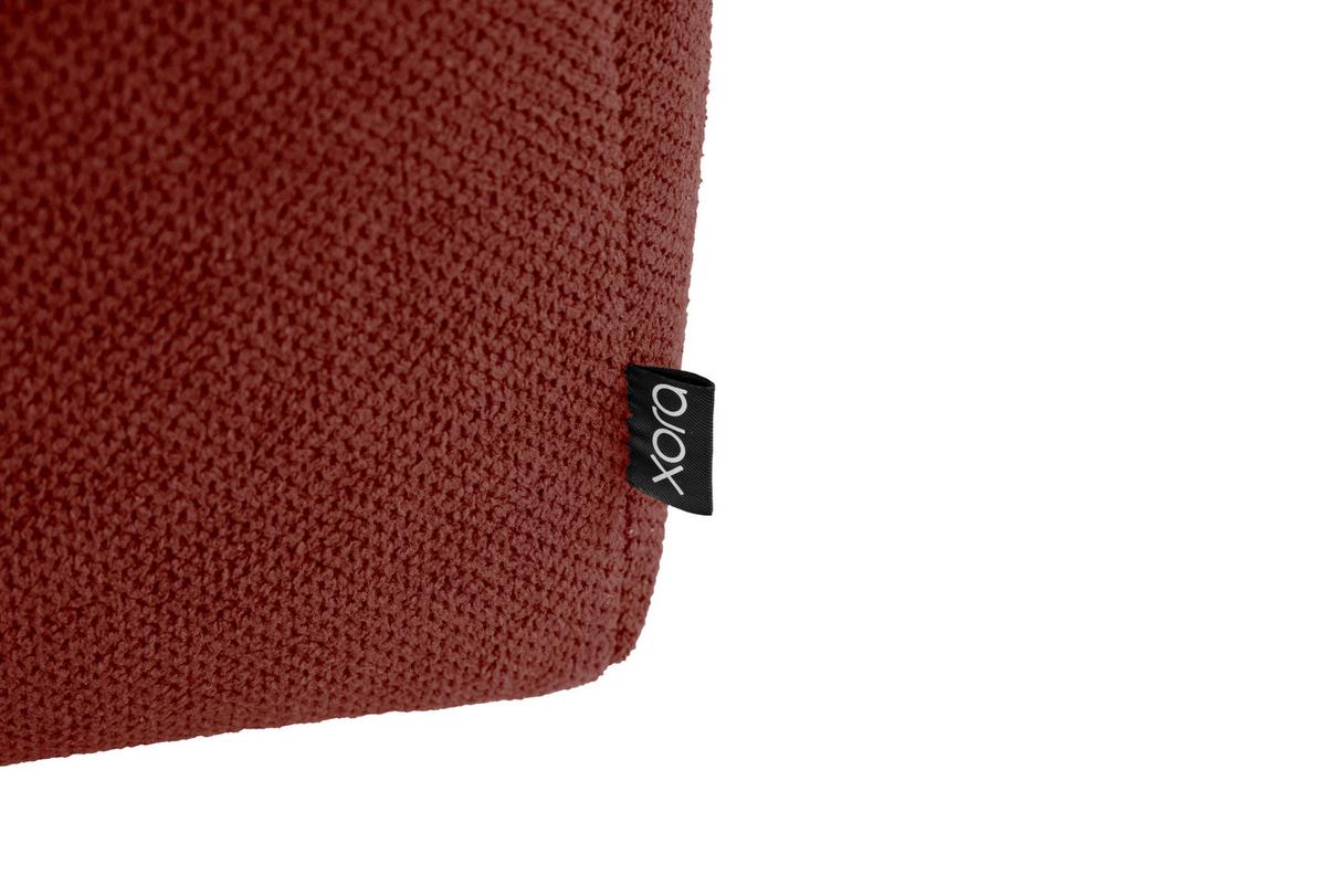 3-Sitzer-Sofa Manne Rostfarben B: 266 cm - Rostfarben/Schwarz, Design, Textil (266/76/116cm) - MID.YOU