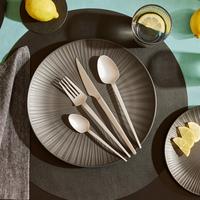 sada príborov 16-dielna - farba ušľachtilej ocele, Modern, kov - Modern Living