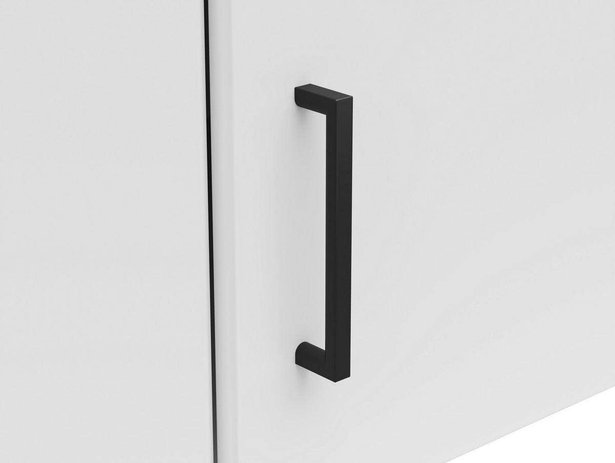 Nástavec na skříň MULTISTAURAUM š: 101 cm - bílá/černá, Moderní, kompozitní dřevo/plast (71,5/71,5cm)