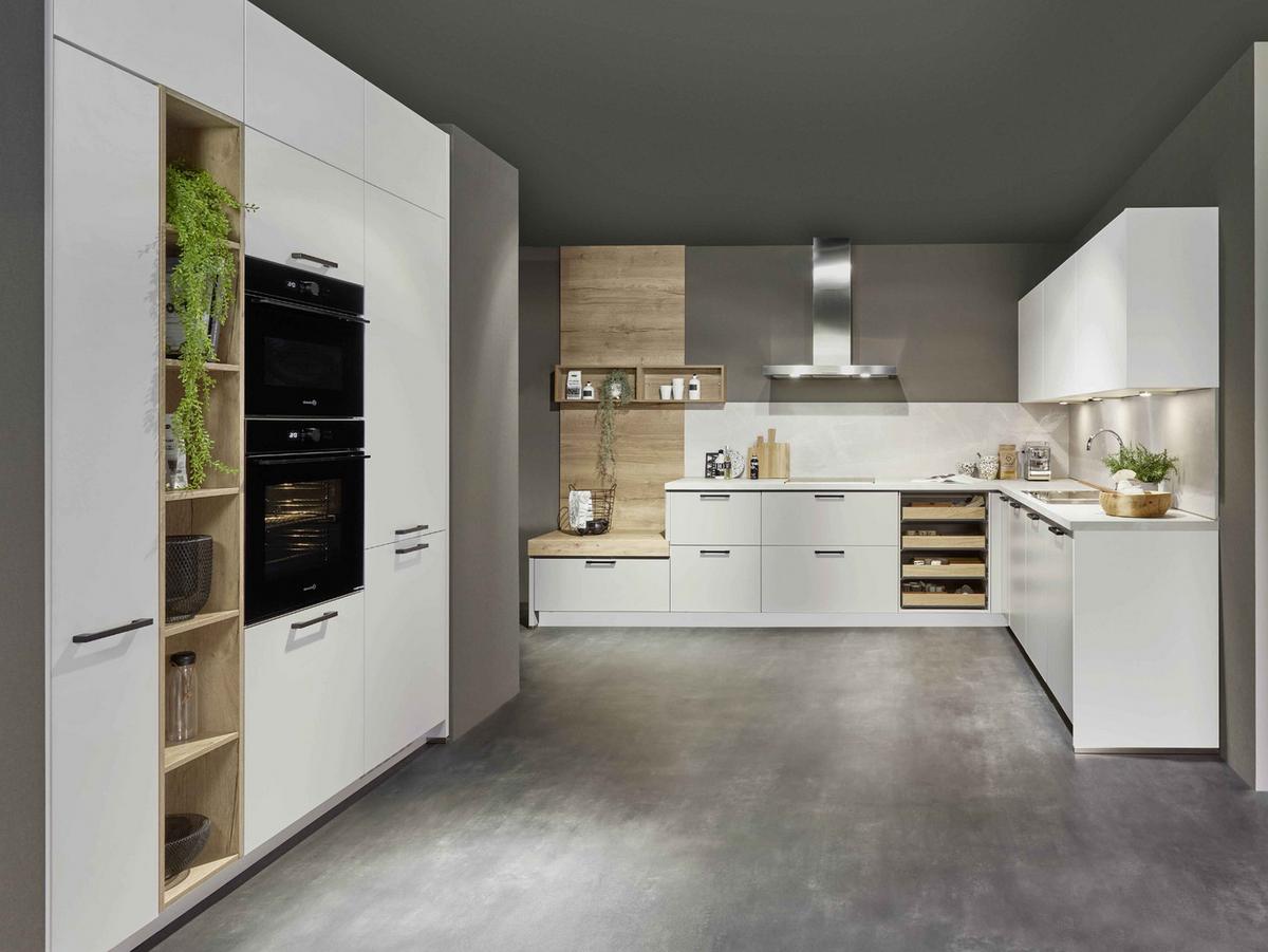 Einbauküche Sandfarben Planbar In Sand - Sandfarben, MODERN, Holzwerkstoff - Vertico