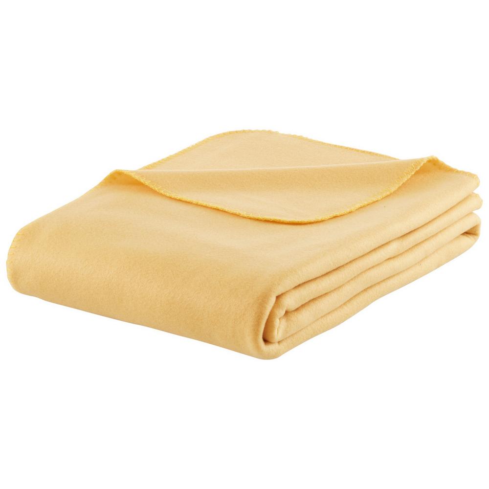 Fleecová deka Felicity, 140/200cm, Žltá