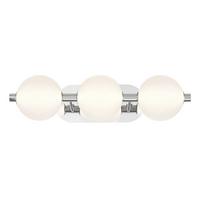 Led Falilámpa Qn-Palmas-3w-Pn - nikkelszínű, Konventionell, üveg/fém (15,1/58,7/20,3cm) - Elstead Lighting