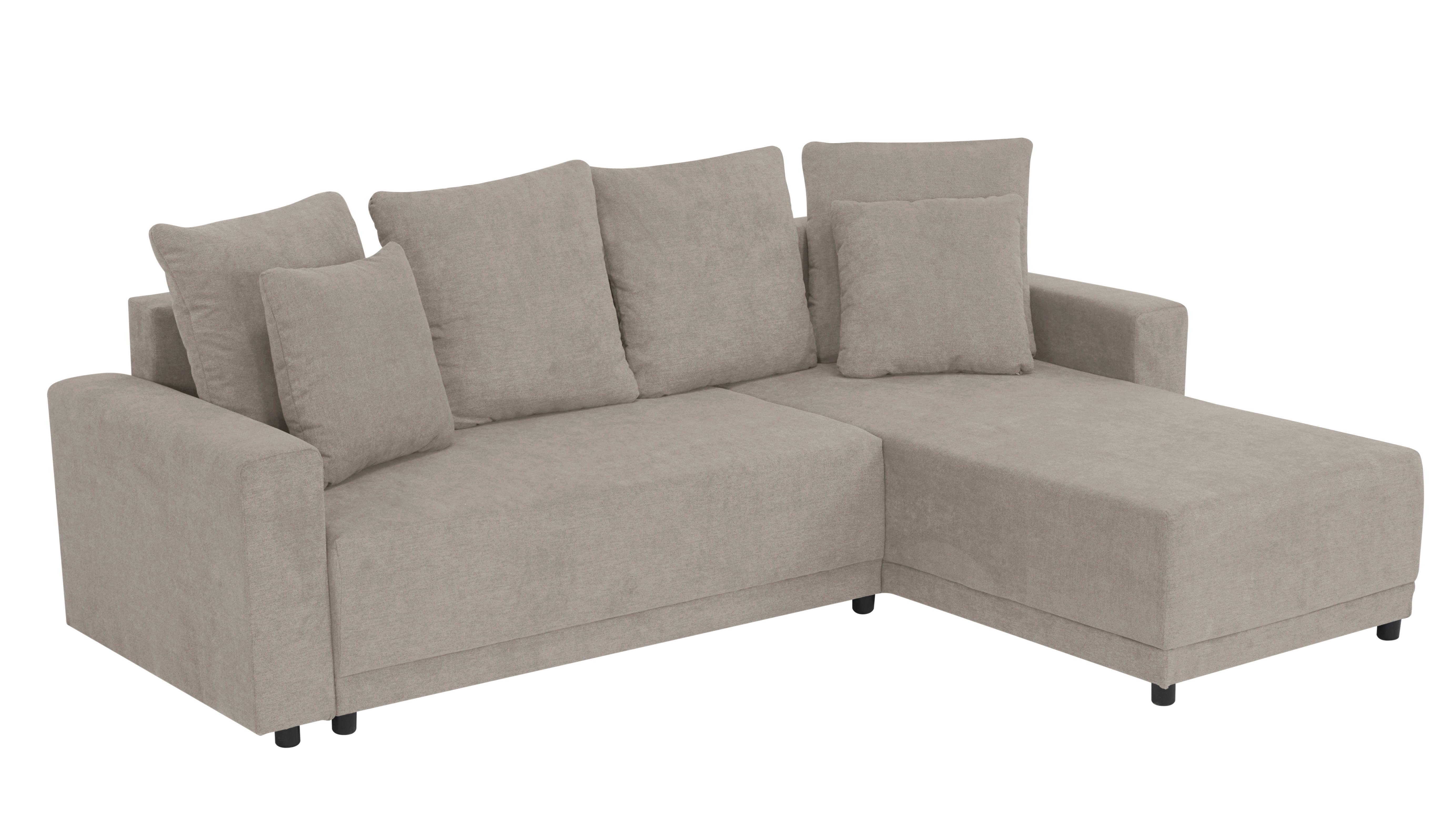 Ecksofa Time Greige S: 178x248 cm - Greige/Schwarz, Design, Textil (178/248cm) - MID.YOU