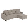 Ecksofa Time Greige S: 178x248 cm - Greige/Schwarz, Design, Textil (178/248cm) - MID.YOU