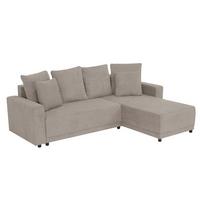 Ecksofa Time Greige S: 178x248 cm - Greige/Schwarz, Design, Textil (178/248cm) - MID.YOU