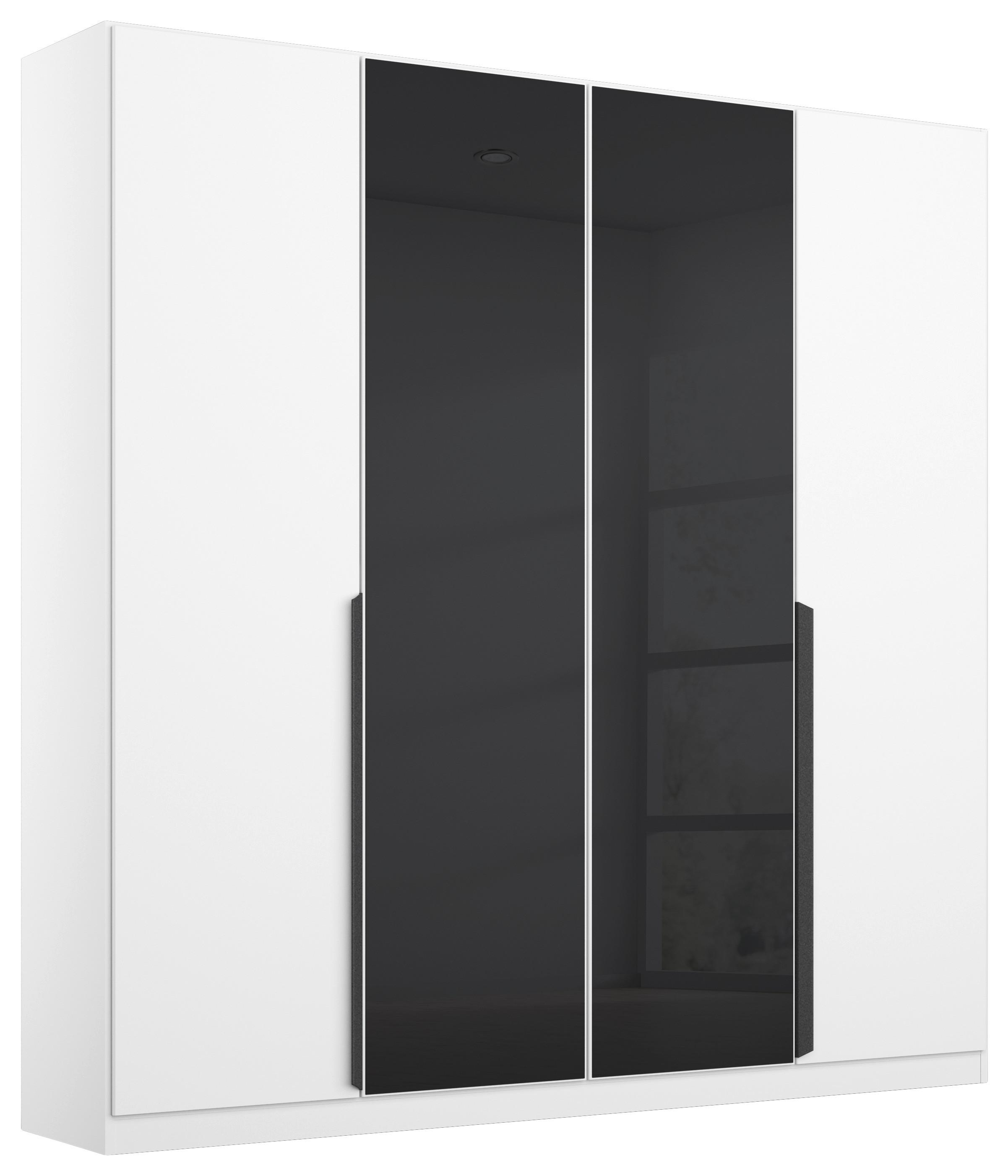 Drehtürenschrank Artemis 181 cm Anthrazit/Weiß - Anthrazit/Weiß, MODERN, Glas/Holzwerkstoff (181/210/54cm) - Rauch Möbel