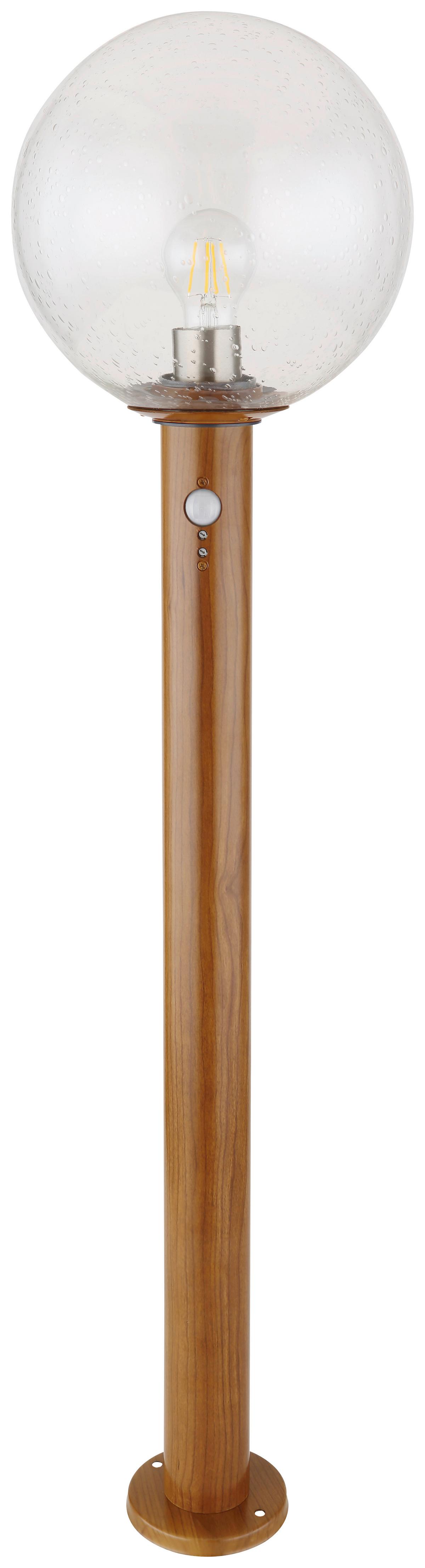 Außenleuchte Ossy 15 Watt Glas - Klar/Naturfarben, Basics, Glas/Metall (25/100cm) - Globo