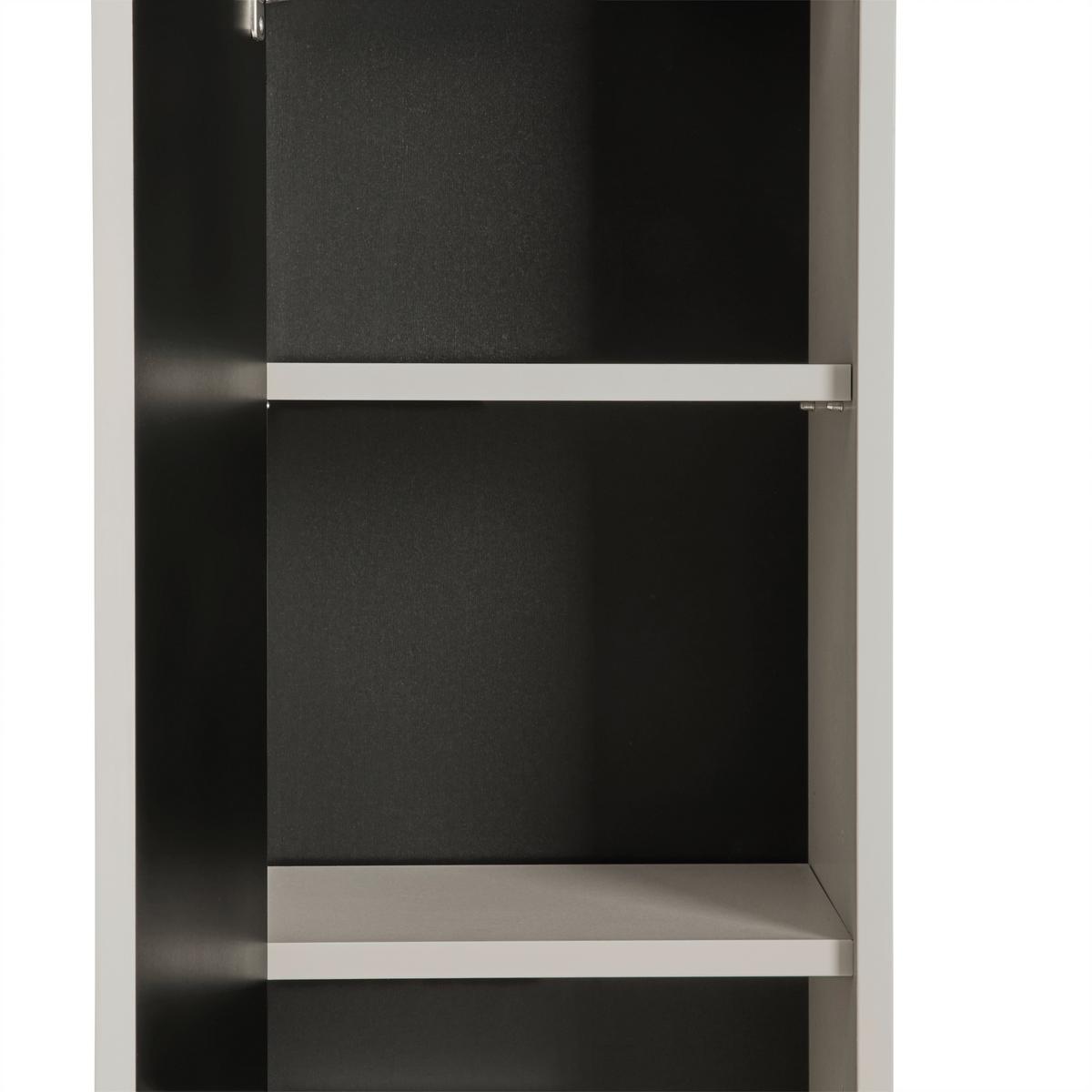 Vysoká skrinka SOPHIA - černá/kašmírová, Moderní, kompozitní dřevo (35/190/33cm) - Mömax