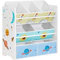 KINDERREGAL Weiß B: 62,5 cm - Weiß, Basics, Holzwerkstoff/Textil (62,5/60/29,5cm)