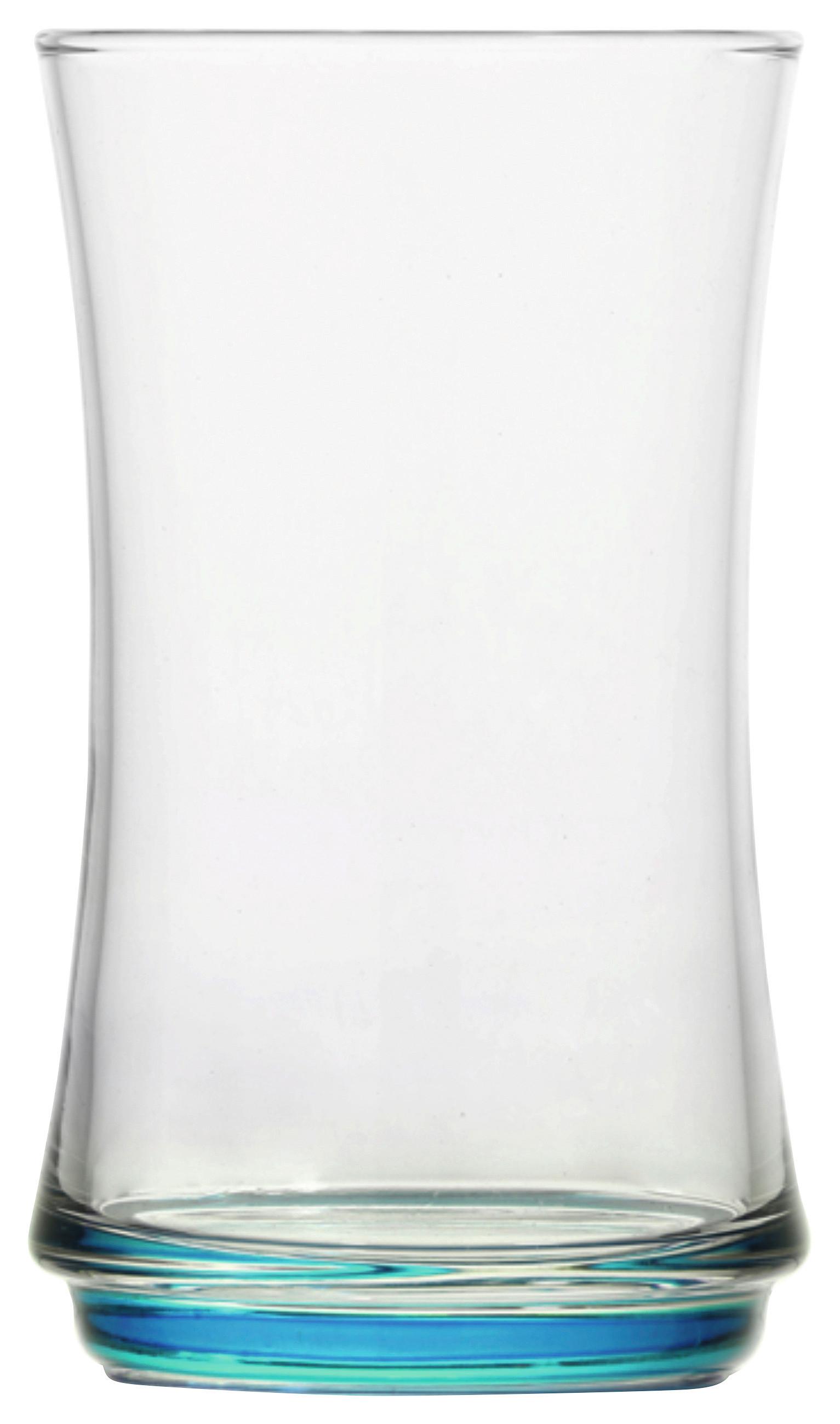 Longdrinkglas mit Farbigen Boden Edward, ca. 365 ml