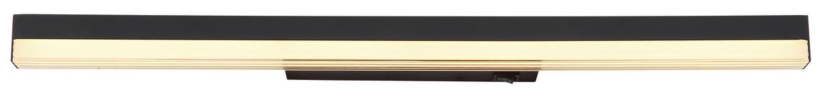 Led-wandleuchte 41926b - Opal/Schwarz, Basics, Kunststoff/Metall (60/6/4cm) - Globo