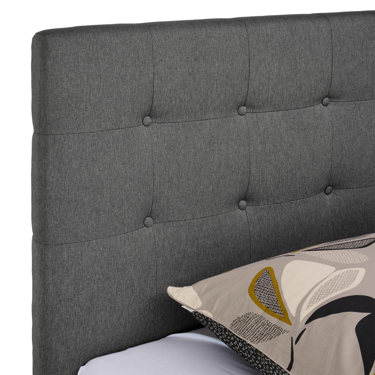 Polsterbett Livorno - Anthrazit, MODERN, Holz/Textil (180/200cm) - Carryhome