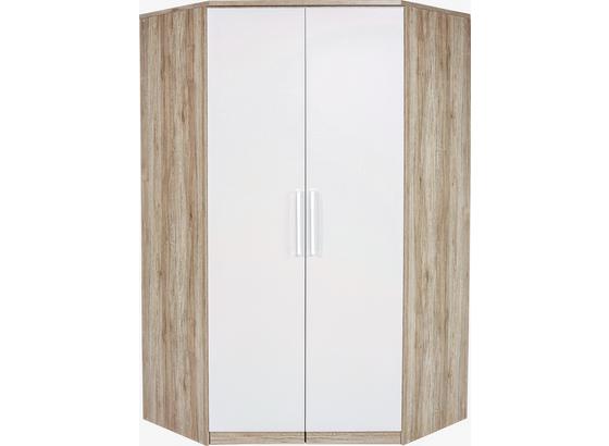 Rohová Skříň Wien - bílá/barvy dubu, Konvenční, kompozitní dřevo (117/212cm) Rohová Skříň Wien - bílá/barvy dubu, Konvenční, kompozitní dřevo (117/212cm)