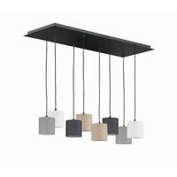 Hängeleuchte 60956 Isko - Sandfarben/Hellgrau, Design, Textil/Metall (115/38/140cm) - Fischer & Honsel